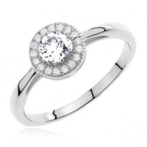 Inel argint cu pietre DiAmanti Z0605_W-DIA (Argint 925‰ 2 g.)
